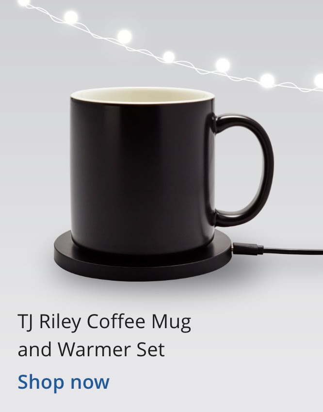 TJ Riley Coffee Mug and Warmer Set
