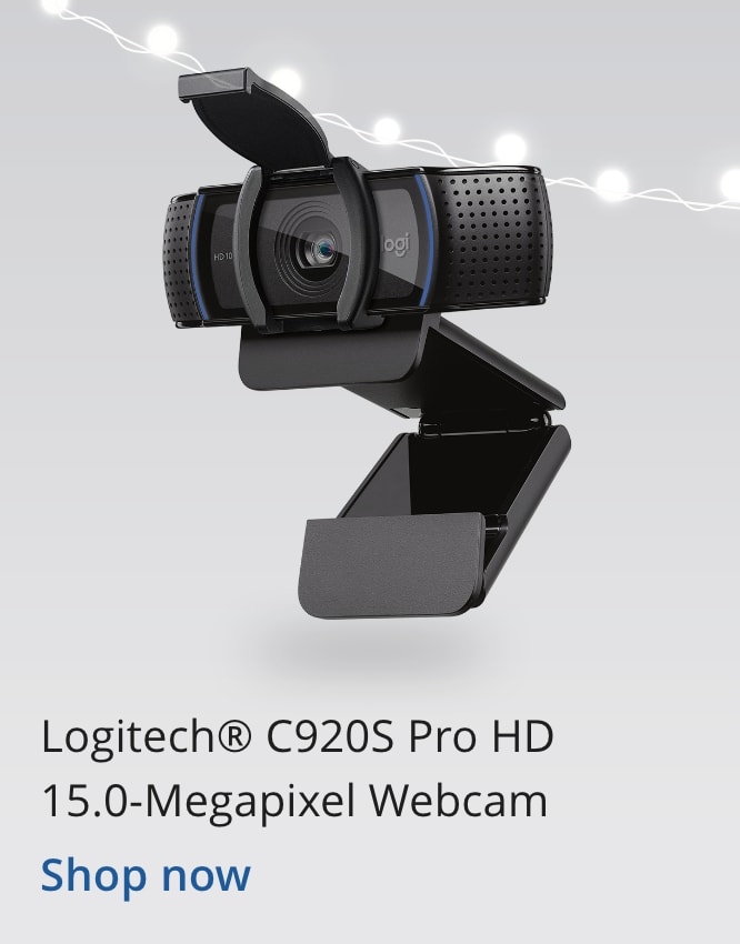 Logitech® C920S Pro HD 15.0-Megapixel Webcam