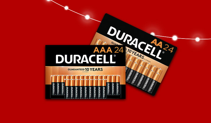 100% Back in Rewards on Duracell® Coppertop AA/AAA batteries