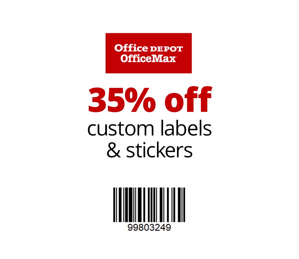 Custom Labels & Sticker Printing  Office Depot Regarding Office Depot Label Templates