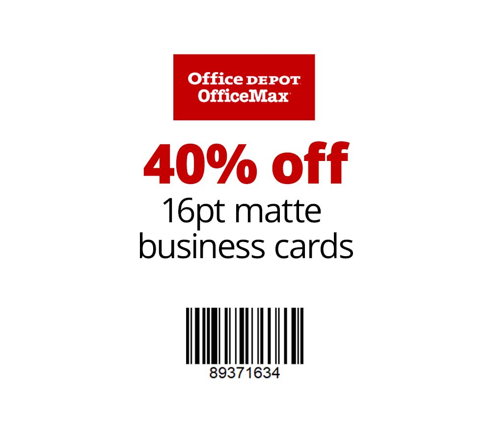 Print & Design Custom Business Cards  Office Depot With Regard To Office Depot Business Card Template