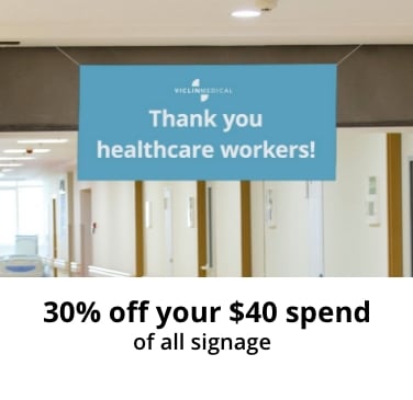Get 30% off your $40 spend off signage