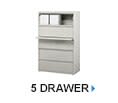 5 Drawer File Cabinets