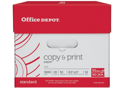 Office Depot Brand Ruled Filler Paper 8 12 x 11 Wide Ruled White