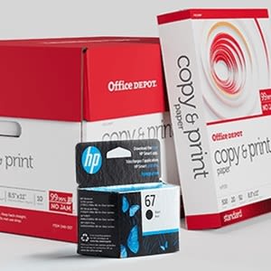 Office Depot® Brand copy paper, 10rm with $200 purchase of ink &amp; toner.