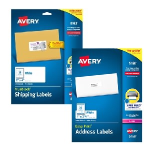 select Avery Shipping &amp; Address Labels.