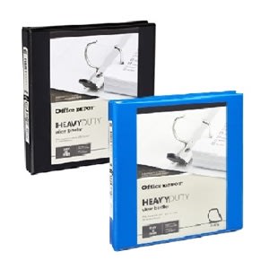 Office Depot Brand Heavy Duty Binders.