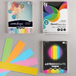 All Neenah, Astrobrights, Astrodesigns &amp; Exact brand products.&nbsp;Mix or match of equal or lesser value.