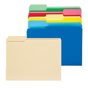 ALL file folders, expanding files, hanging folders &amp; poly filing products. Mix or match of equal or lesser value.