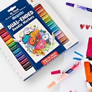 Spend $30 on Crayola products and get a FREE Doodle & Draw Markers or Pencil set.