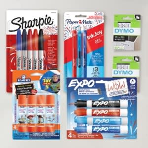 Sharpie, Paper Mate, EXPO, DYMO and more! Mix or match of equal or lesser value.