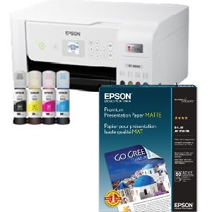 select Epson Paper with purchase of a qualifying Epson EcoTank printer.
