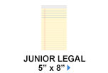 Junior Legal 5" x 8"