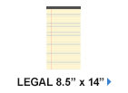 Legal 8.5" x 14"