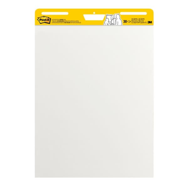 Office Depot Brand Bleed Resistant Easel Pads 27 x 32 50 Sheets 40percent  Recycled White Pack of 2 - Office Depot