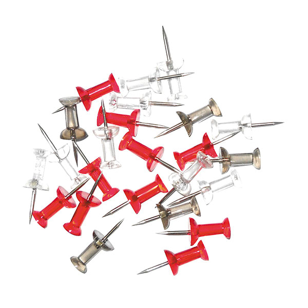500 PCS/Set Map Tacks Push Pins Plastic Head with Steel Point, 4mm 11mm  Cork Board Safety Colored Thumbtack Office School Supply