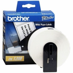Brother DK1208 Label Tape 3 12 X 1 12 400 White - Office Depot