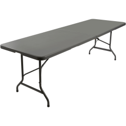Iceberg IndestrucTable TOO Bifold Table - For - Table TopRectangle Top - Contemporary Style - Adjustable Height - 96