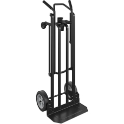 Cosco 2-in-1 Hybrid Hand Truck - 800 lb Capacity - 4 Casters - Steel - x 18
