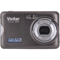 Vivitar ViviCam X029 10.1 Megapixel Compact Camera Black - Office