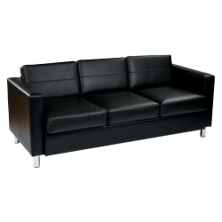 PACIFIC FURNITURE ソファ MOブラック Office Star Avenue Six Pacific Sofa BlackSilver - Office Depot