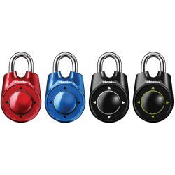 Master Lock 1500iD Cadenas Combinaison Directionnelle Bleu - Verrou Casier École Sport