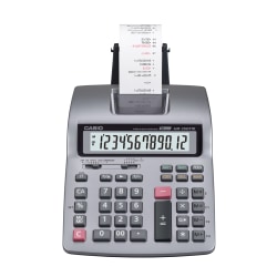 Details about   Casio Big 12 Digit 2 Color Printing Adding Machine Tax & Exchange 
