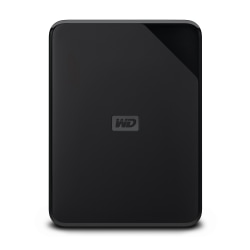 Western Digital Elements SE Portable Hard Drive 2TB Black - Office