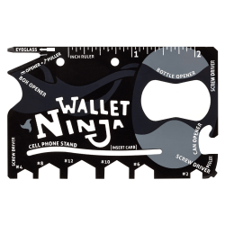 Wallet Ninja 18 in 1 Multi Tool Black - Office Depot