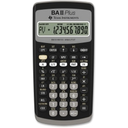 Texas Instruments BA II Plus Financial Calculator Office Depot