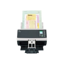 Fujitsu fi 8170 Document scanner Dual CIS Duplex 600 dpi x 600 dpi up to 70  ppm mono up to 70 ppm color ADF 100 sheets up to 10000 scans per day  Gigabit LAN USB 3.2 Gen 1x1 - Office Depot