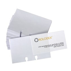 Rolodex Transparent Business Card Sleeves 2 58 x 4 Pack Of 40 - Office Depot