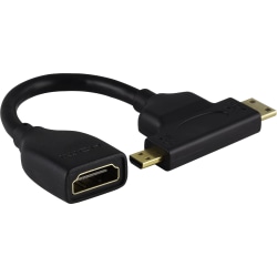 Ativa HDMI to Mini Micro HDMI Adapter Black 27525 - Office Depot