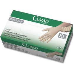 Medline Powder-free Stretch Vinyl Exam Gloves - X-Large Size - Cream - Stretchable, Latex-free, Non-sterile - For Multipurpose - 130 / Box - 9.50 Medline Powder-free Stretch Vinyl Exam Gloves - X-Large Size - Cream - Stretchable, Latex-free, Non-sterile - For Multipurpose - 130 / Box - 9.50