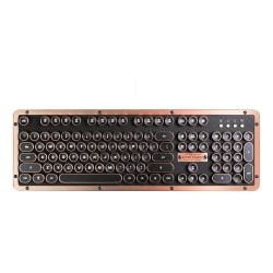 Azio Retro Classic Wireless Keyboard Full Size Artisan - Office Depot