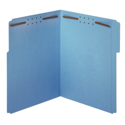 Office Depot Brand Color Fastener File Folders Letter Size Blue Pack Of 50 Folders Office Depot