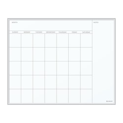 MOD Black/Gray Frame Pack of 2 U Brands Magnetic Dry Erase 3-in-1 Calendar Board 16 x 20 Inches Magnet and Marker Included 388U00-01 