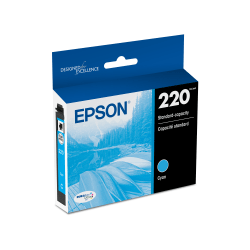 Epson 220 DuraBrite Ultra Cyan Ink Cartridge T220220 S - Office Depot