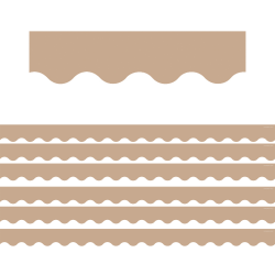 Teacher Created Resources Scalloped Border Trim Light Brown 35 Per