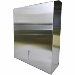 Genuine Joe C-Fold/Multi-fold Towel Dispenser Cabinet - C Fold, Multifold Dispenser - 13.5