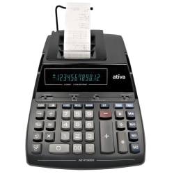 Compatible Black and Red Package of Two Ativa AT-P3000 AT-P4000 and AT-P6000 Calculator Ribbon 