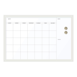 Calendar Board Silver Aluminum Frame with Two Hooks Wall Mounted Board for Office Home and School JILoffice Magnetic White Board 48 x 24 Inch Double Sided Hanging Dry Erase Whiteboard 