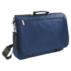 FORAY Expandable Messenger Bag Blue Office Depot