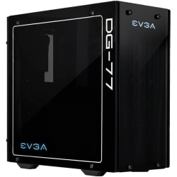 EVGA DG 77 Computer Case Mid tower Matte Black Tempered Glass