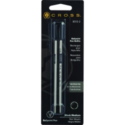 Cross Ballpoint Pen Refills Medium Point mm Black Ink Pack Of