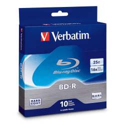 Verbatim - BD-R 25GB 200枚  Verbatim Japan Verbatim BD R 25GB 16X Disc Spindle Box Of 10 - Office Depot