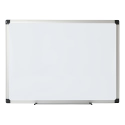 Non-Magnetic Dry Erase White Board 24 x 1 x 18 inches Total Erase 2 x 1.5 Black Aluminum Frame - New Whiteboard 