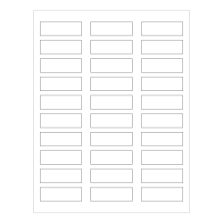 Office Depot® Brand Rectangle Laser Labels, LL139, 2-1/4