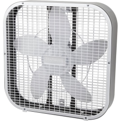 Holmes 20 3 Speed Box Fan 21 H x 21 W x 4.5 D WhiteSilver - Office