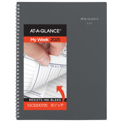 12 Month Dated store Appointment Book with Business Organizer/Planner - Dripping Polish Design - Start Any Month